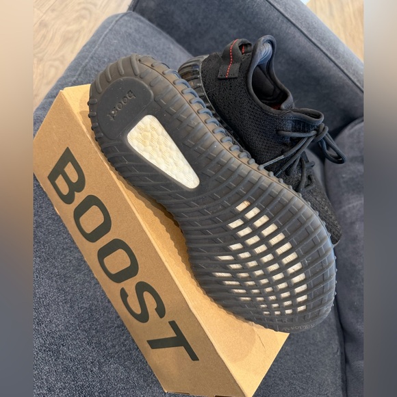 adidas Yeezy Boost 350 V2 Black with Red Stripe